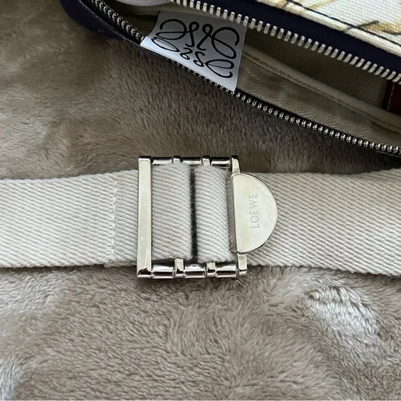 Loewe Paulas Ibiza Mermaid Blue and Brown Women's Crossbody Bag - Picture 13 of 13